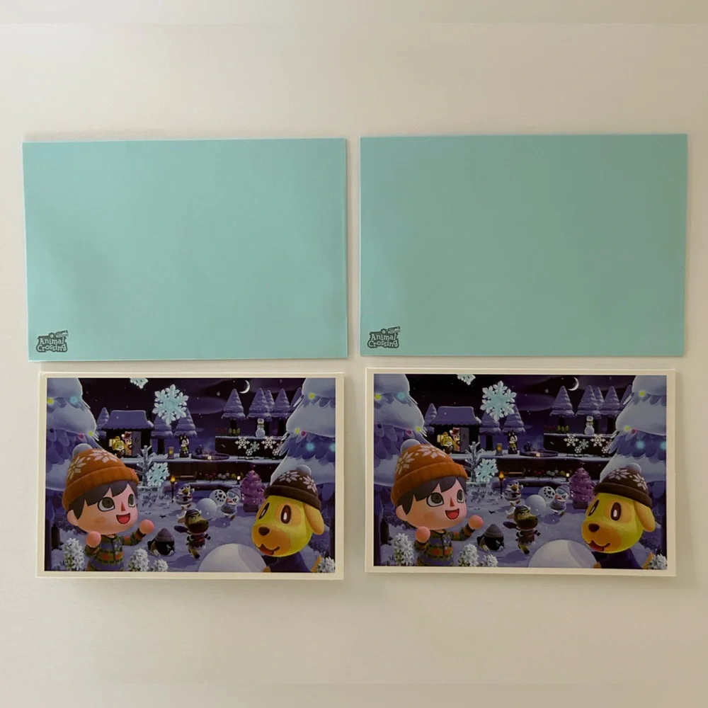 🦋 5/$25 - Animal Crossing: New Horizons Holiday Greeting Cards Nintendo (2021)